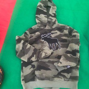 Abercrombie Kids 15/16 Hoodie Sweater Pull Over Camo hooded